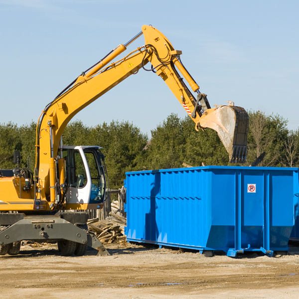 what size residential dumpster rentals are available in Copenhagen New York